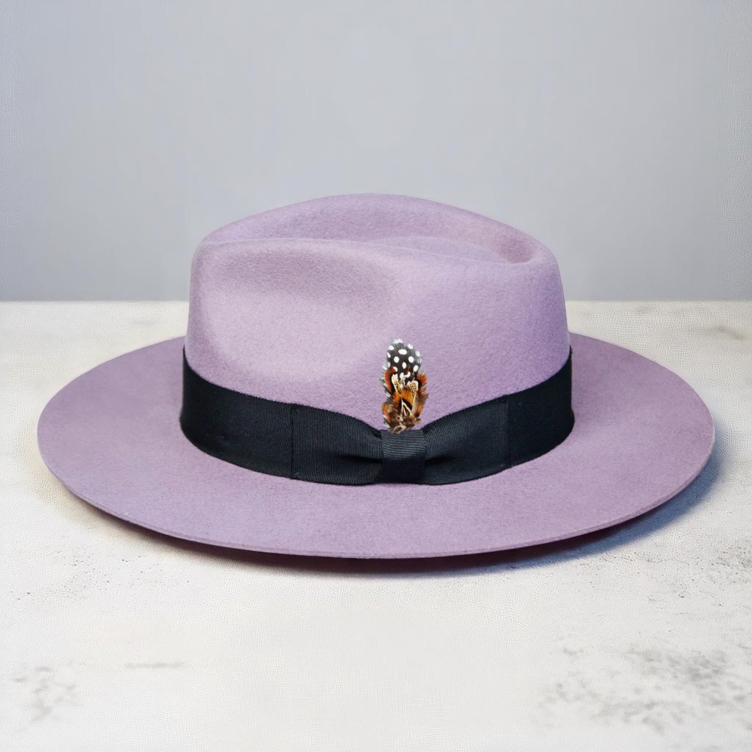 Ferguson | Wool Felt Fedora – Lavender & Black