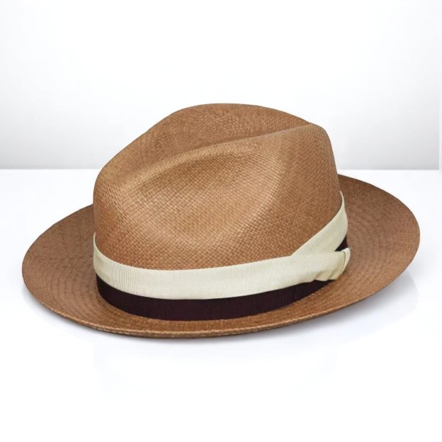 Two-color hatband | Handmade Panama Hat