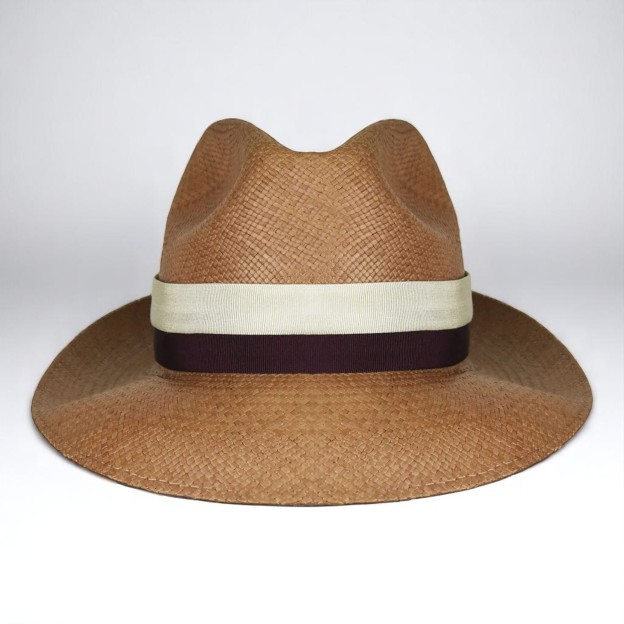 Two-color hatband | Handmade Panama Hat