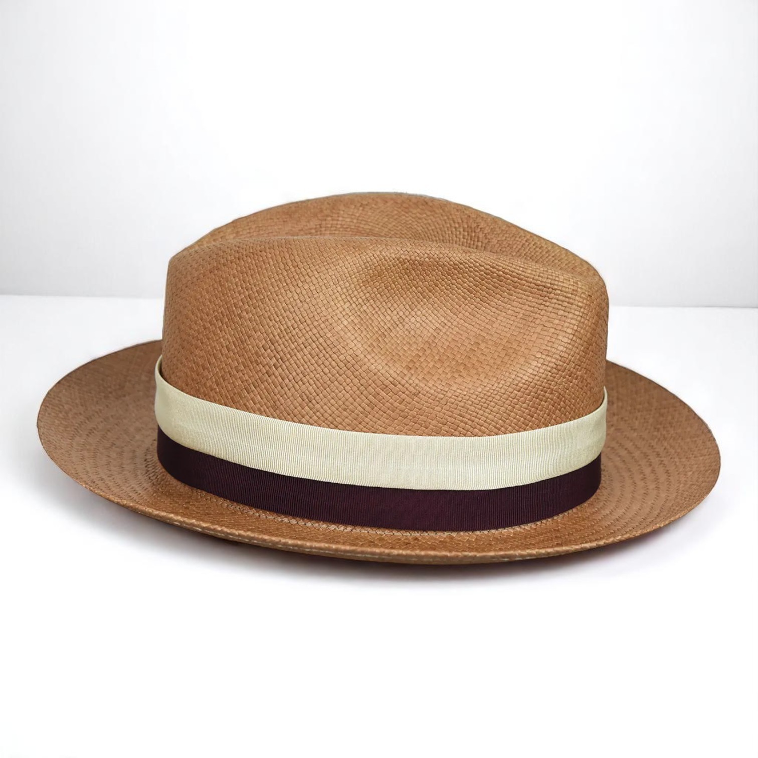 Two-color hatband | Handmade Panama Hat
