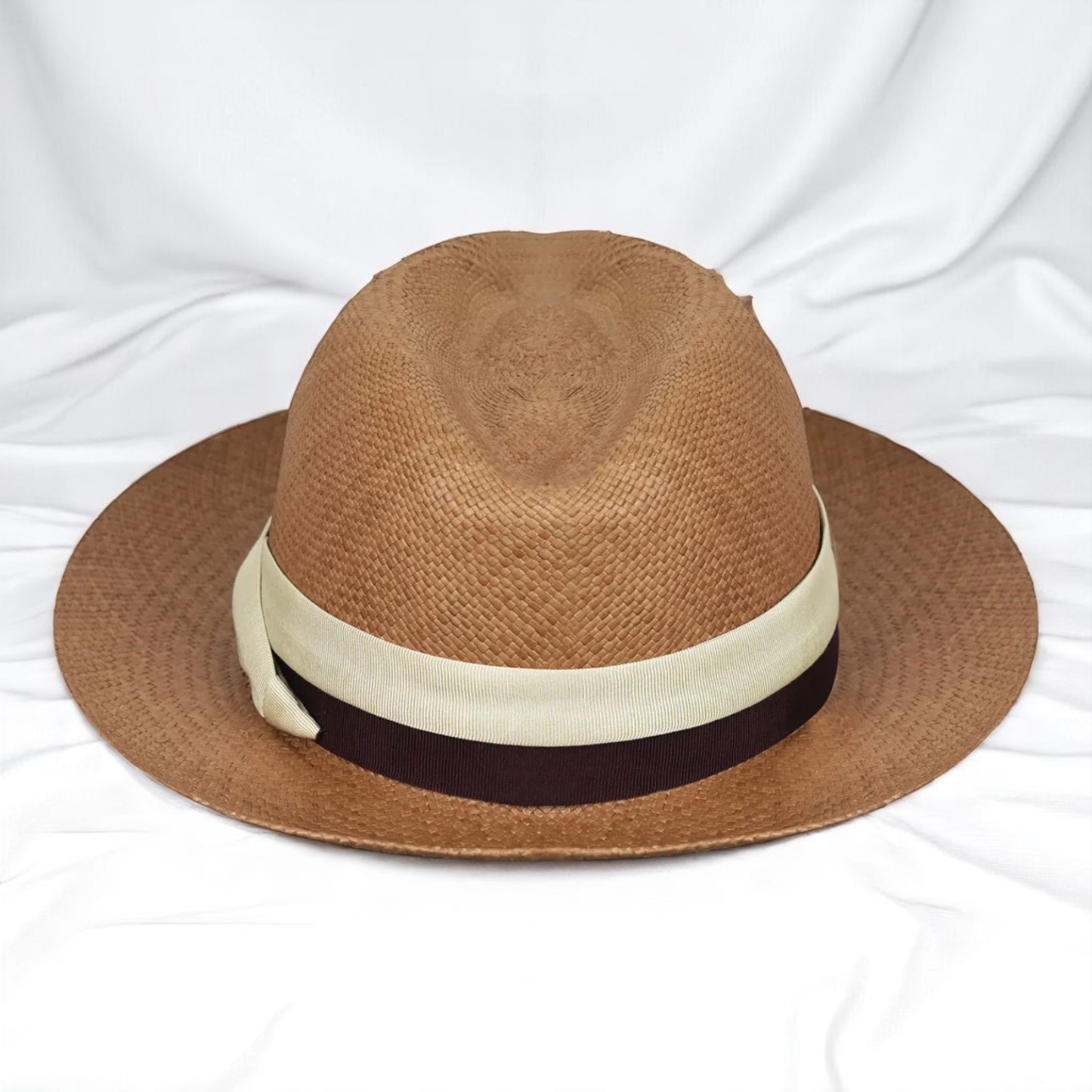 Two-color hatband | Handmade Panama Hat