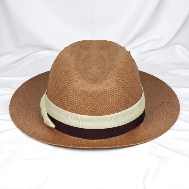 Two-color hatband | Handmade Panama Hat