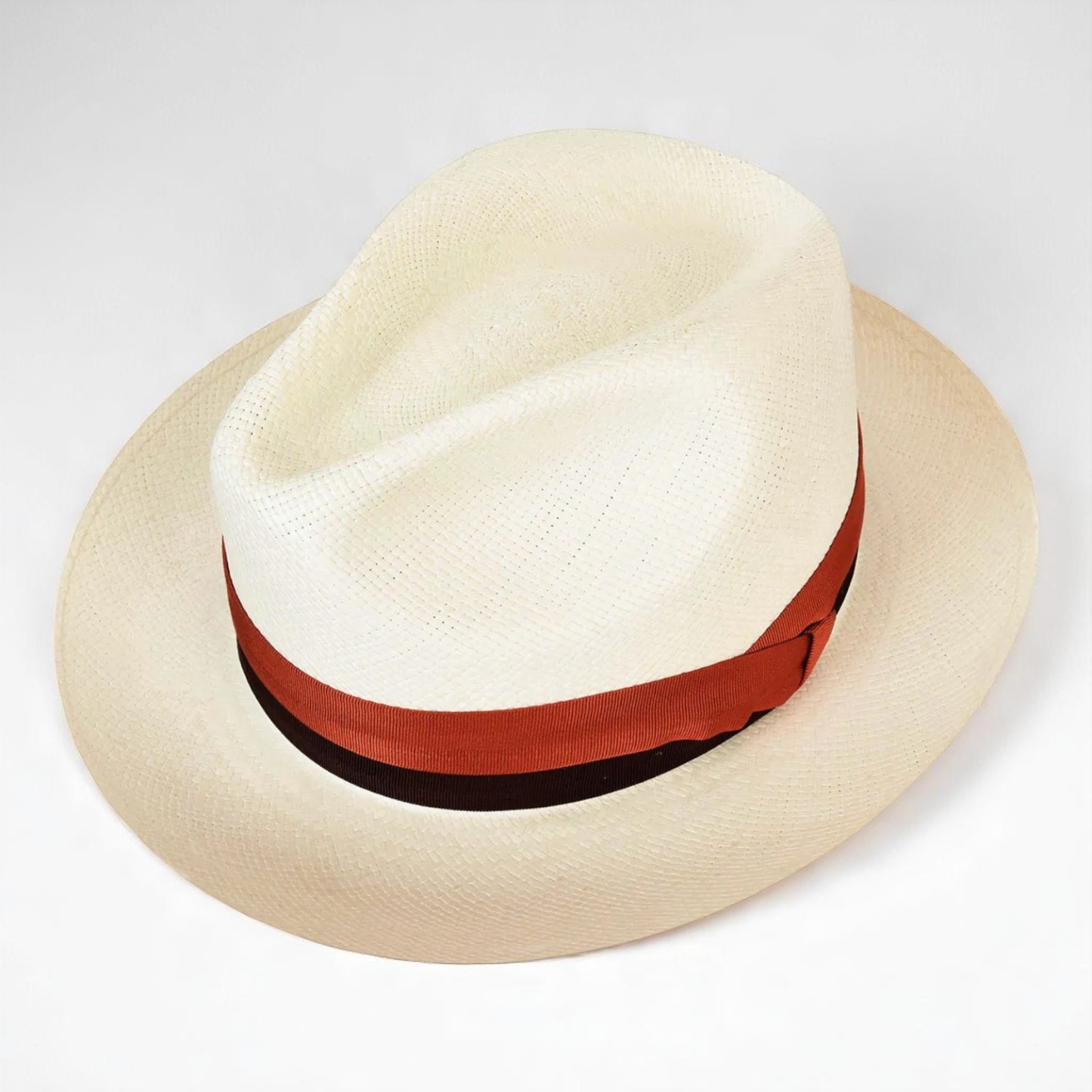 Two-color hatband | Handmade Panama Hat