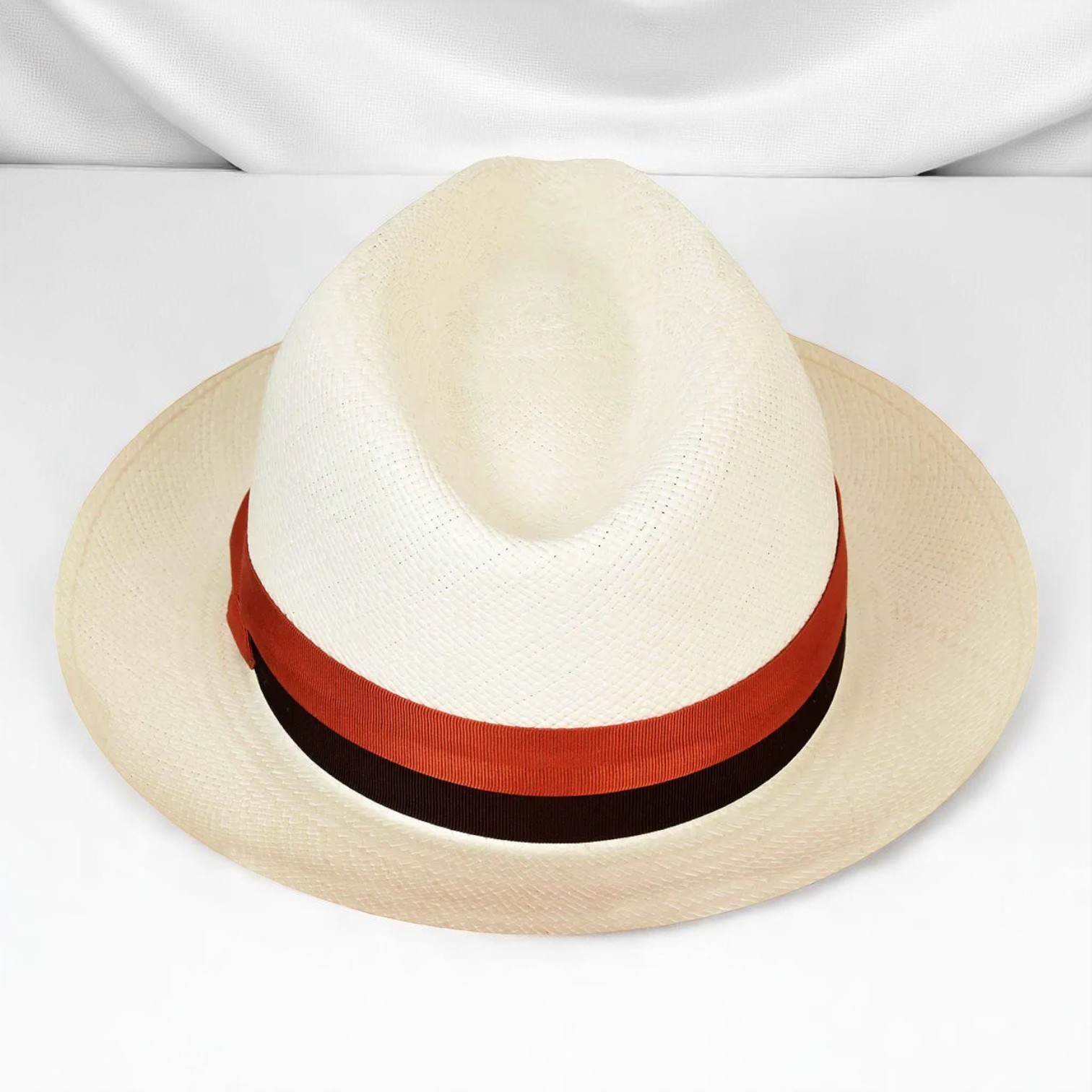 Two-color hatband | Handmade Panama Hat