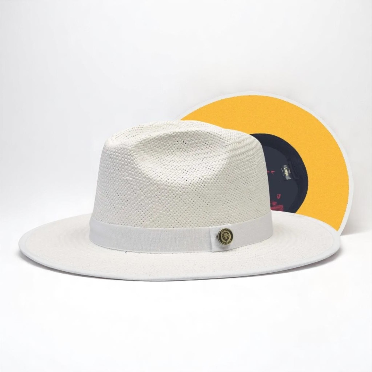 Color Bottom Wide Brim | Straw Fedora Hat