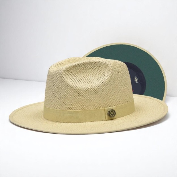 Color Bottom Wide Brim | Straw Fedora Hat