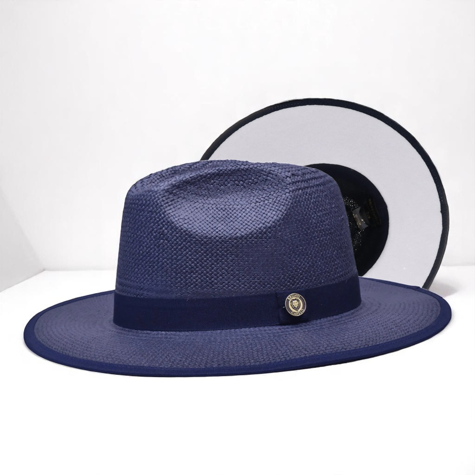 Color Bottom Wide Brim | Straw Fedora Hat