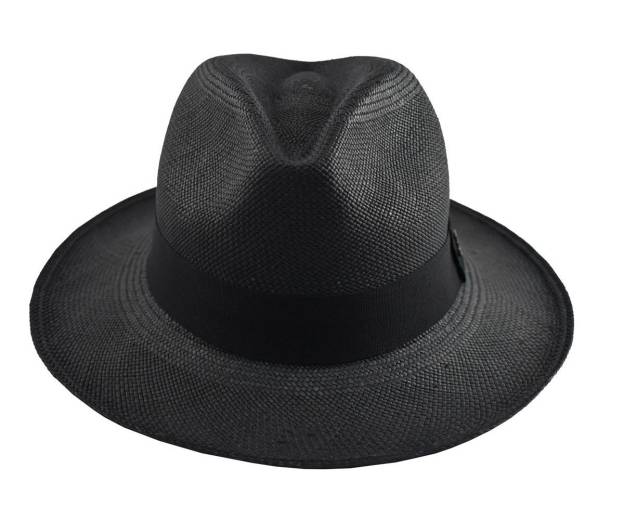 Advanced Original Panama Hat-Black Toquilla Straw-Handwoven in Ecuador