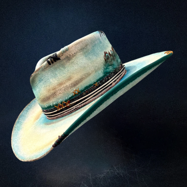 "Coastline" Custom Cowboy Hat