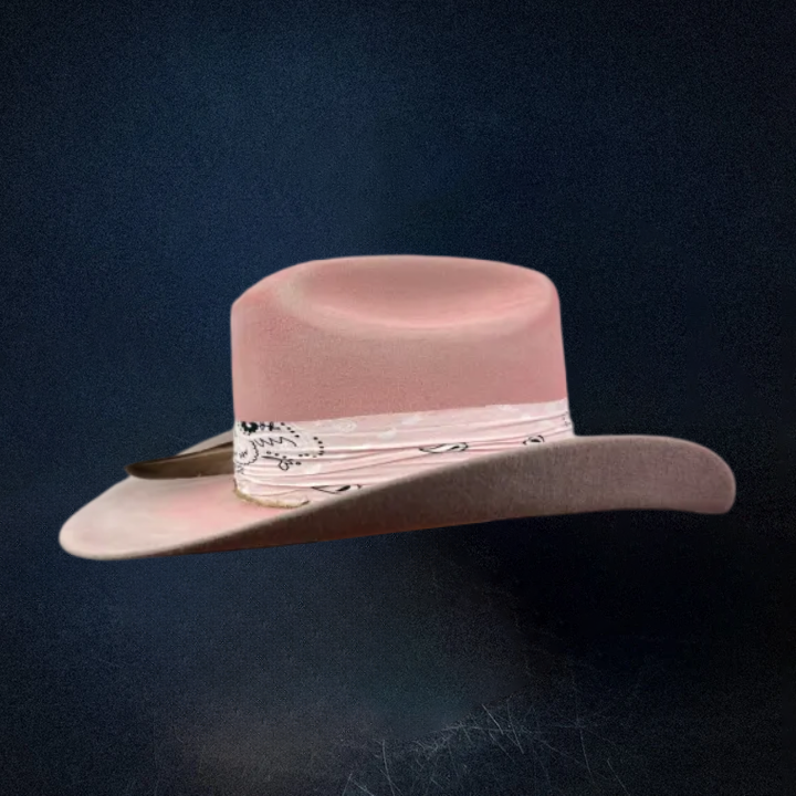 "Pink Ombre Western" Custom Cowboy Hat