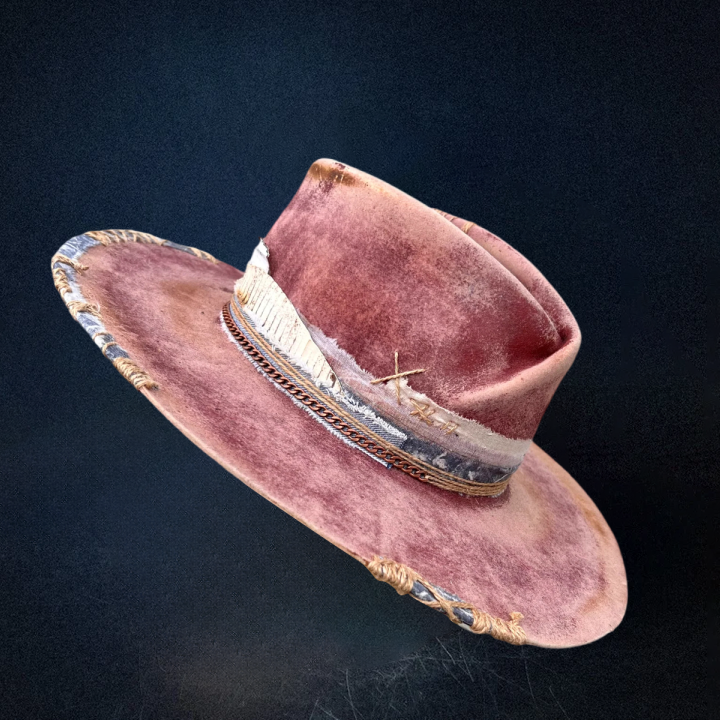 "Petal Rose" Custom Fedora Hat