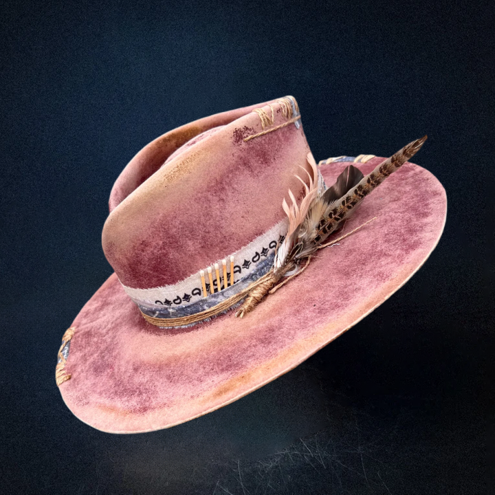 "Petal Rose" Custom Fedora Hat