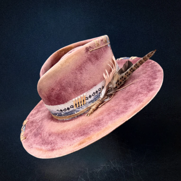 "Petal Rose" Custom Fedora Hat