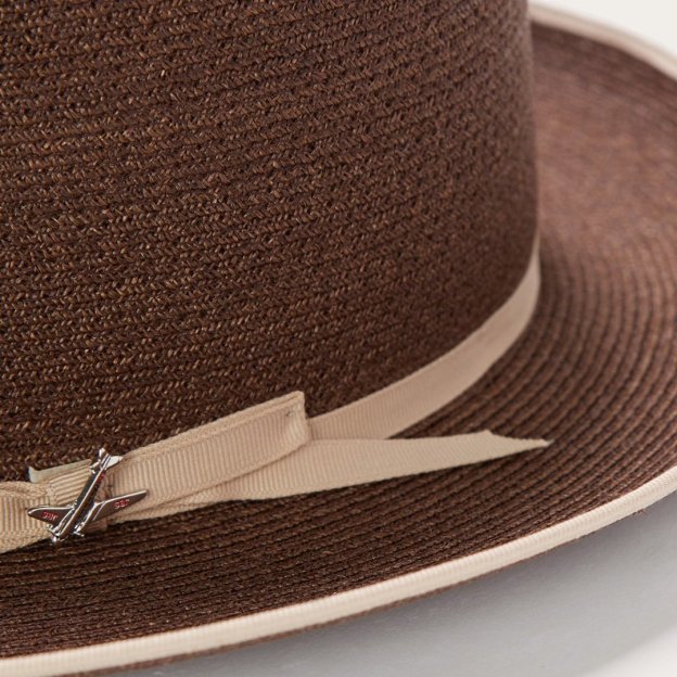 Ranch & Row Hemp Fedora -Brown