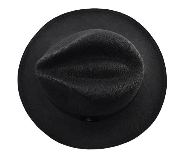 Advanced Original Panama Hat-Black Toquilla Straw-Handwoven in Ecuador