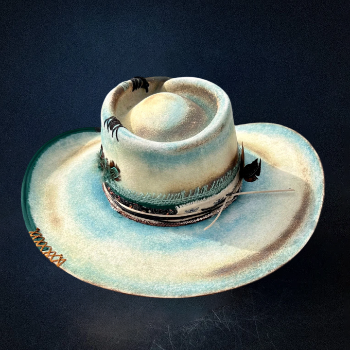 "Coastline" Custom Cowboy Hat