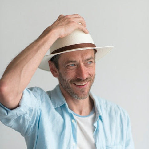 Panama Western Fedora Buttero Leather Band