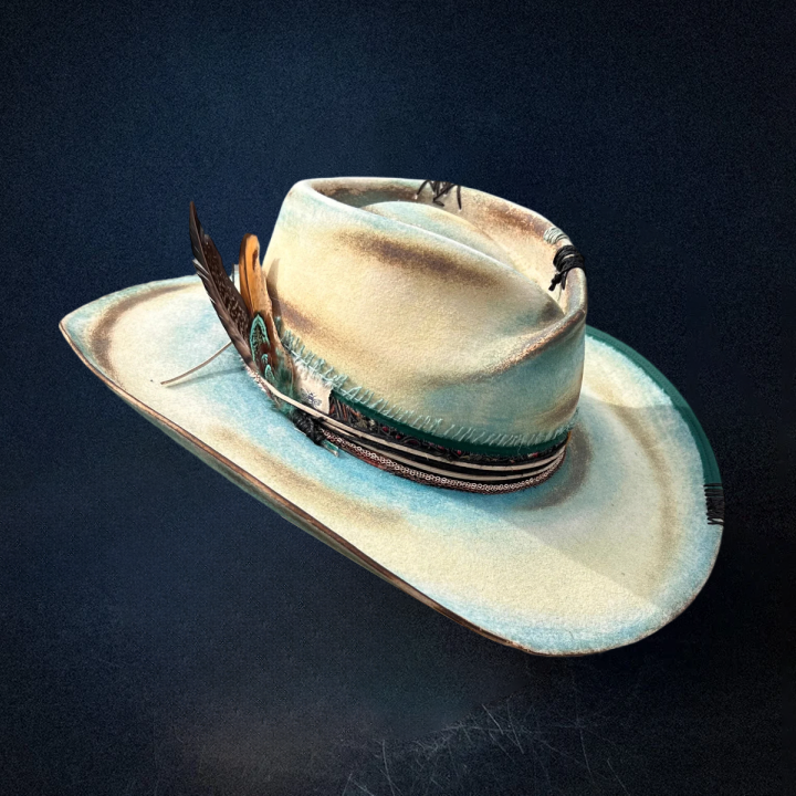 "Coastline" Custom Cowboy Hat