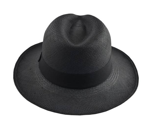 Advanced Original Panama Hat-Black Toquilla Straw-Handwoven in Ecuador