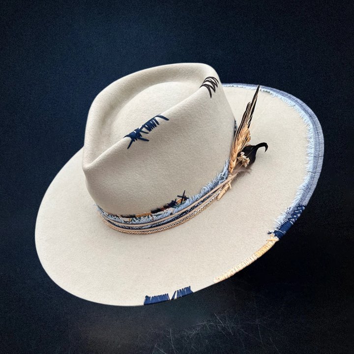"Cloud" Custom Fedora Hat