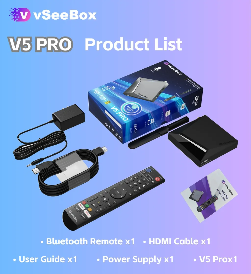vSeeBox V5 Pro: The 8K HDR Android TV Box for 2025