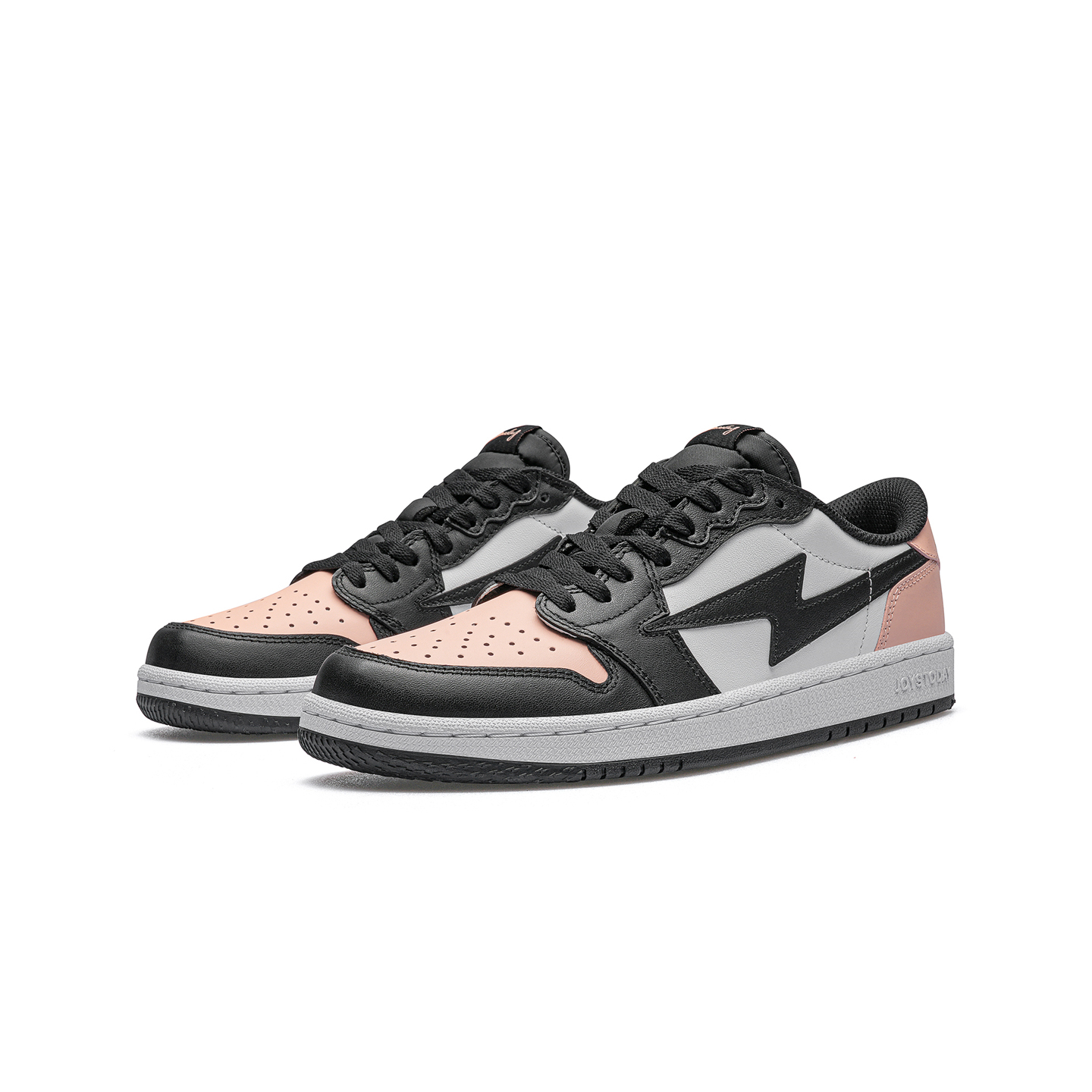 AIR JOYSTODAY Lightning AJ1 Coral Pink Low Top Sneakers Men