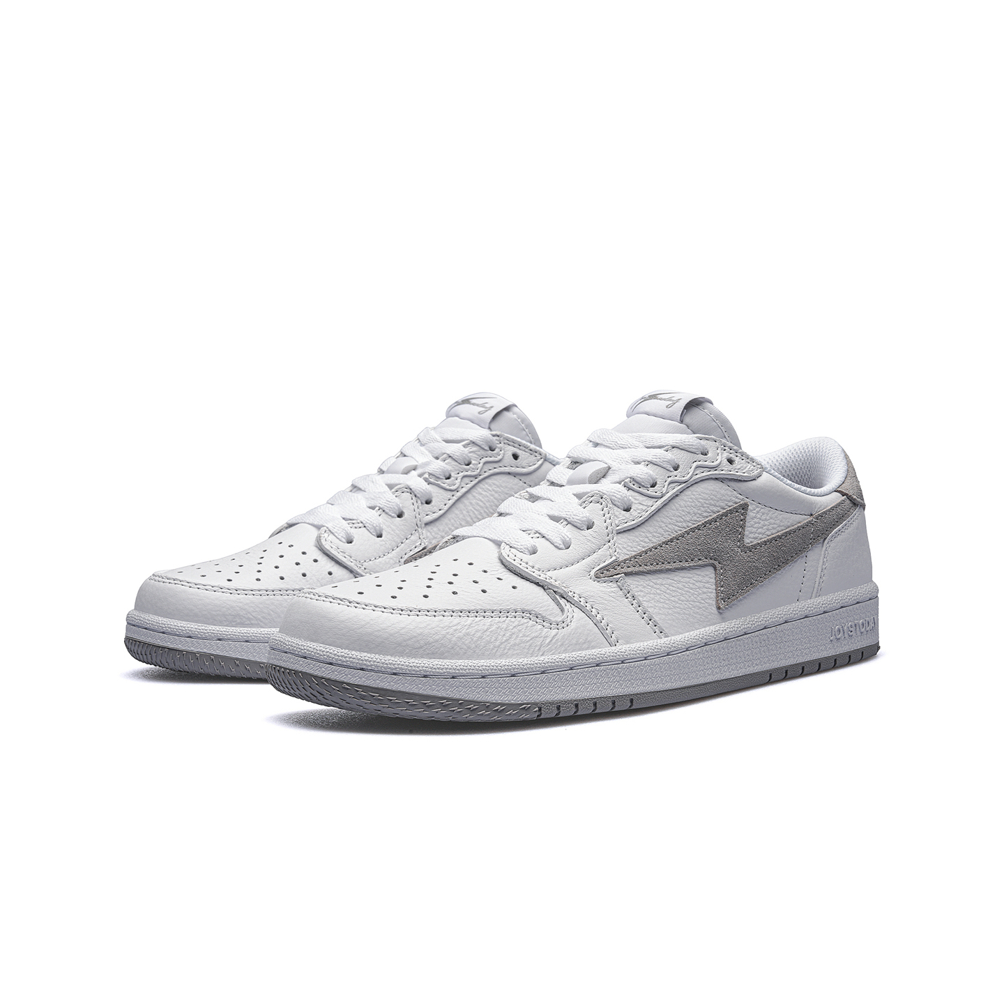 AIR JOYSTODAY Lightning AJ1 Grey Low Top Sneakers Men