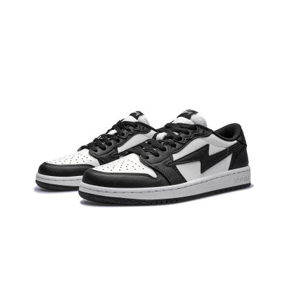 AIR JOYSTODAY AJ1 Panda Low Top Premium Leather Sneakers Men