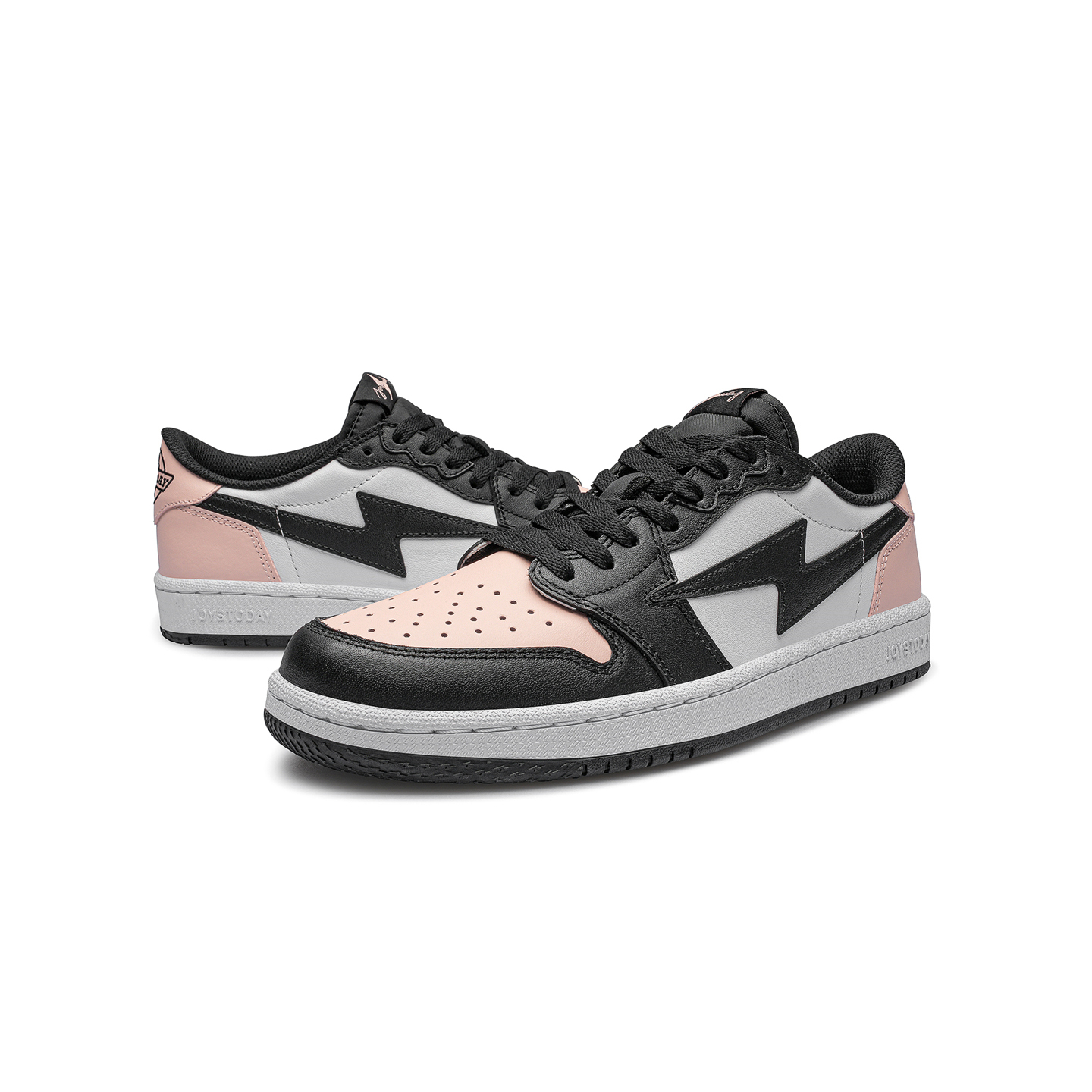 AIR JOYSTODAY Lightning AJ1 Coral Pink Low Top Sneakers Men