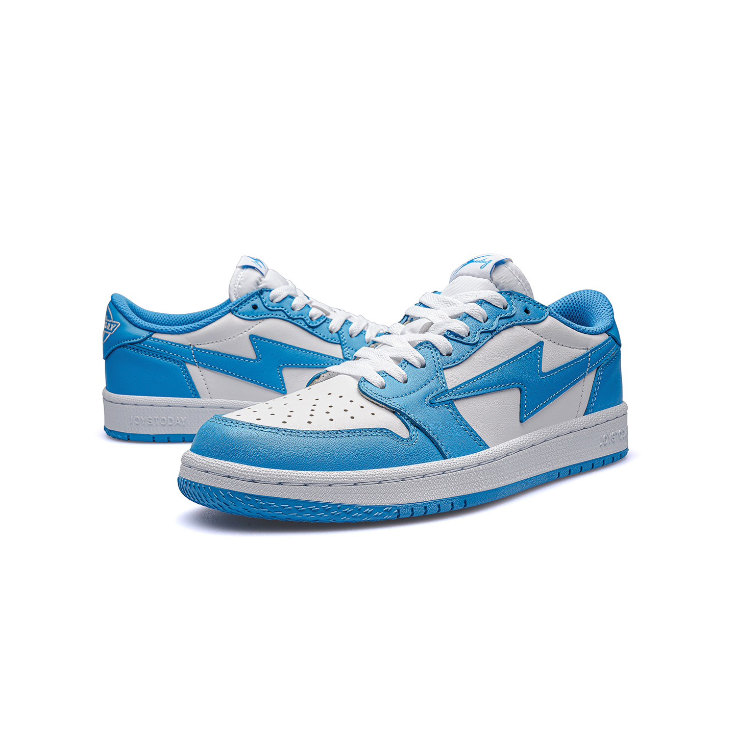 AIR JOYSTODAY Lightning AJ1 North Carolina Blue Low Top Sneakers Men