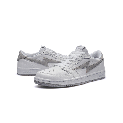 AIR JOYSTODAY Lightning AJ1 Grey Low Top Sneakers Men