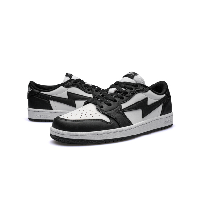 AIR JOYSTODAY AJ1 Panda Low Top Premium Leather Sneakers Men