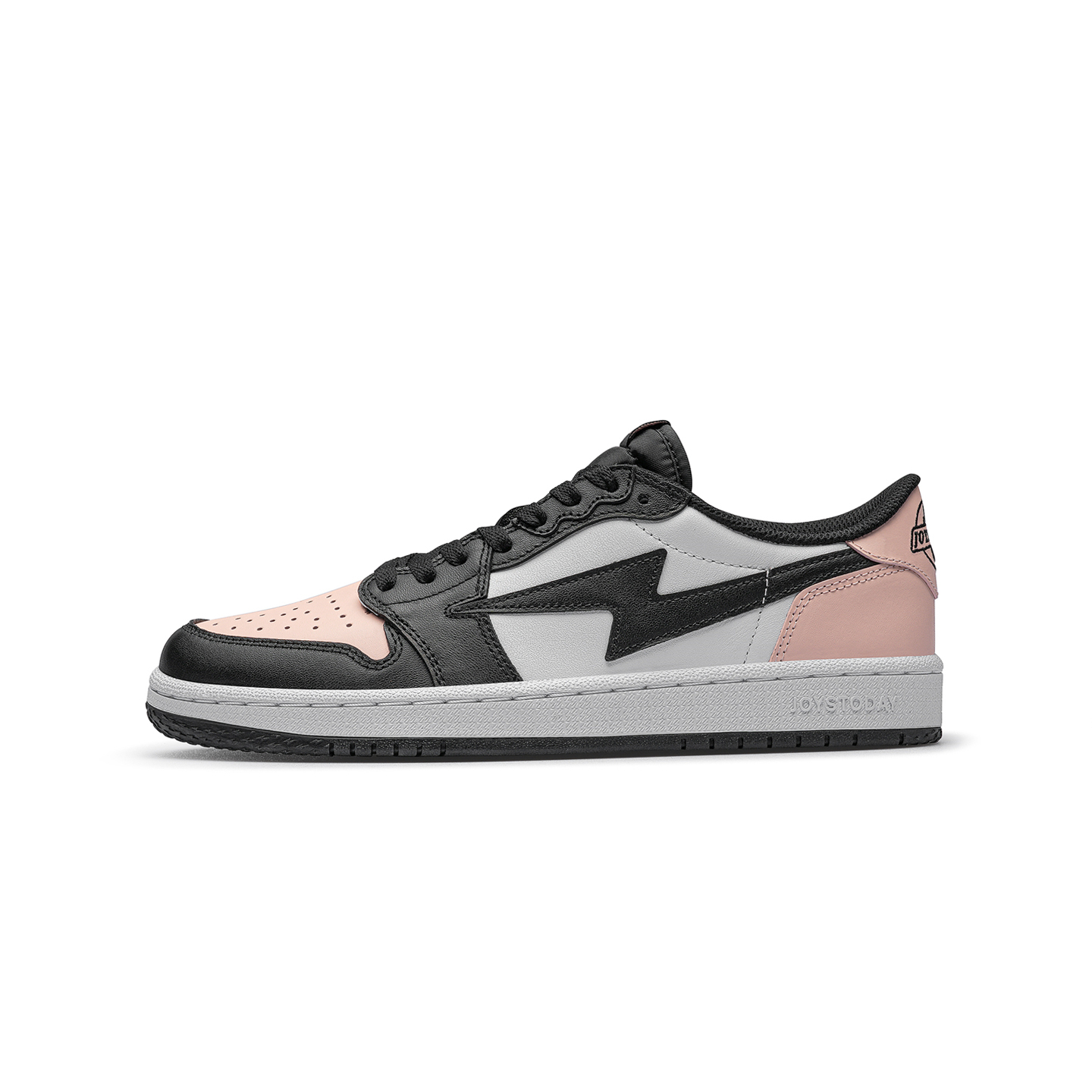 AIR JOYSTODAY Lightning AJ1 Coral Pink Low Top Sneakers Men