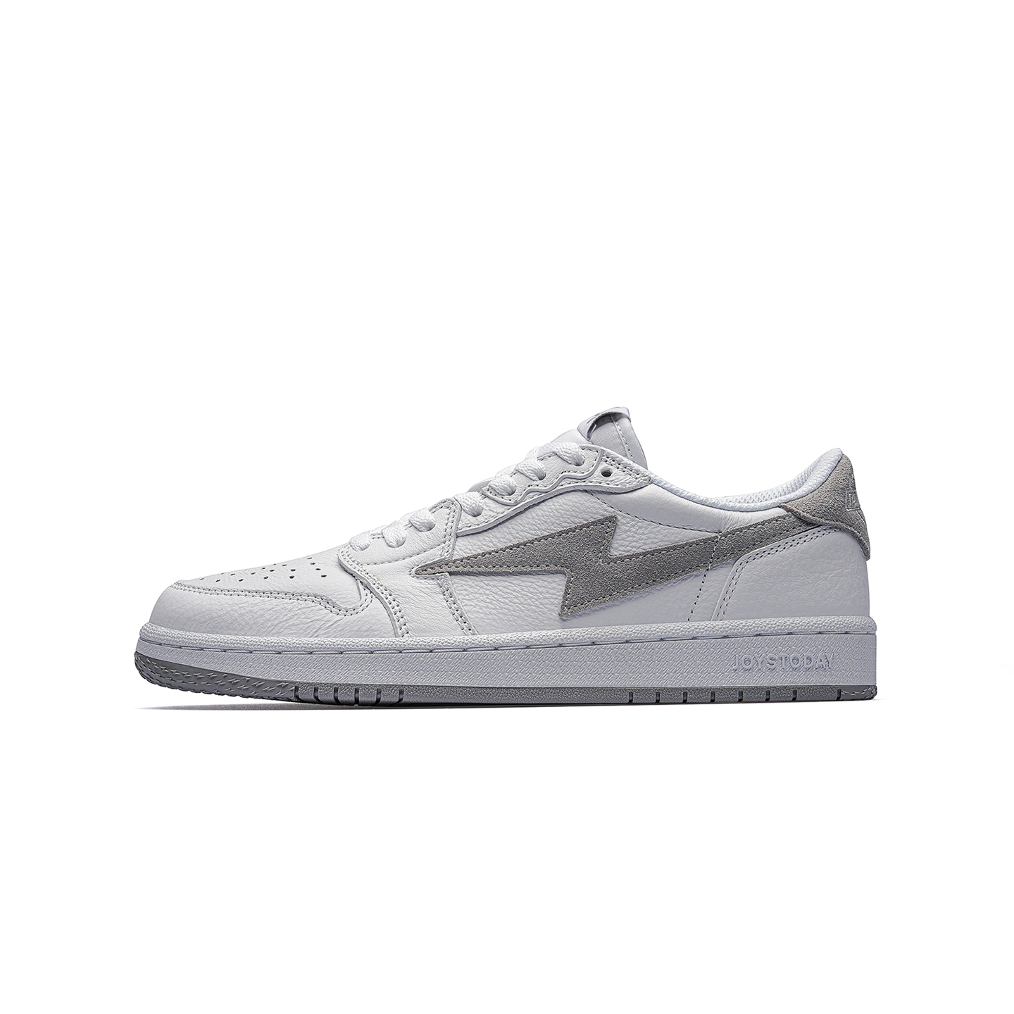 AIR JOYSTODAY Lightning AJ1 Grey Low Top Sneakers Men