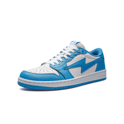 AIR JOYSTODAY Lightning AJ1 North Carolina Blue Low Top Sneakers Men
