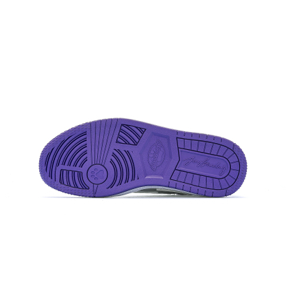 AIR JOYSTODAY Lightning AJ1 Liquid Silver Low Top Sneakers Women