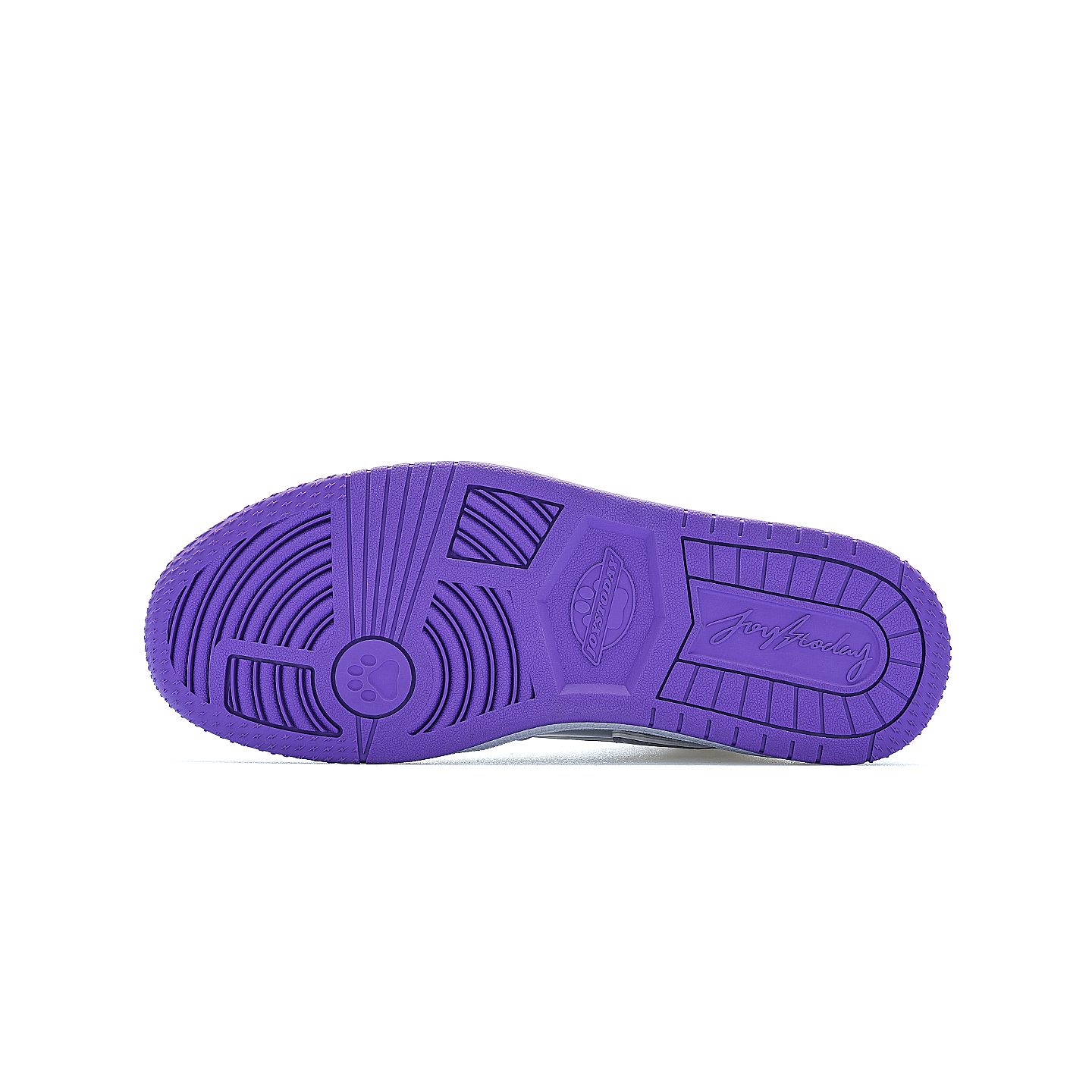 AIR JOYSTODAY Retro High Top Silver/Purple Sneakers Patent Leather Women