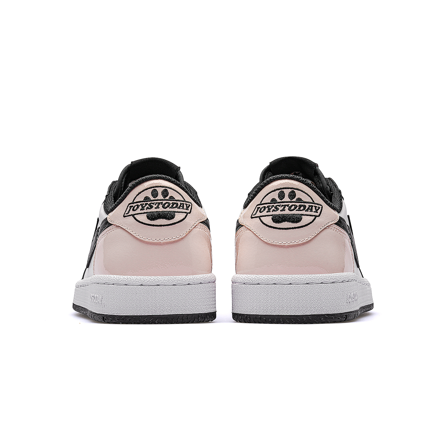 AIR JOYSTODAY Pink Black Lightning AJ1 Style Sneakers Low Top  Men