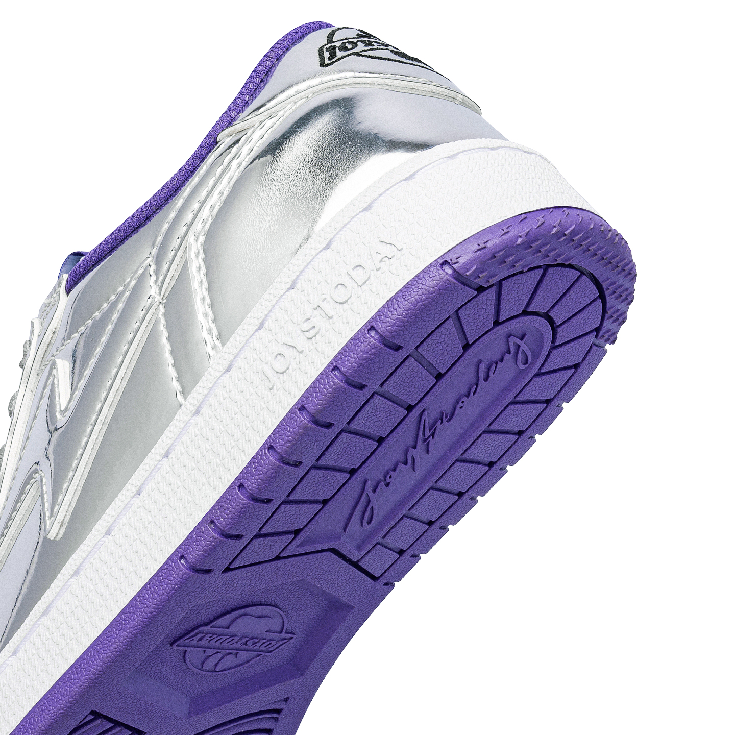 AIR JOYSTODAY Lightning AJ1 Liquid Silver Low Top Sneakers Women