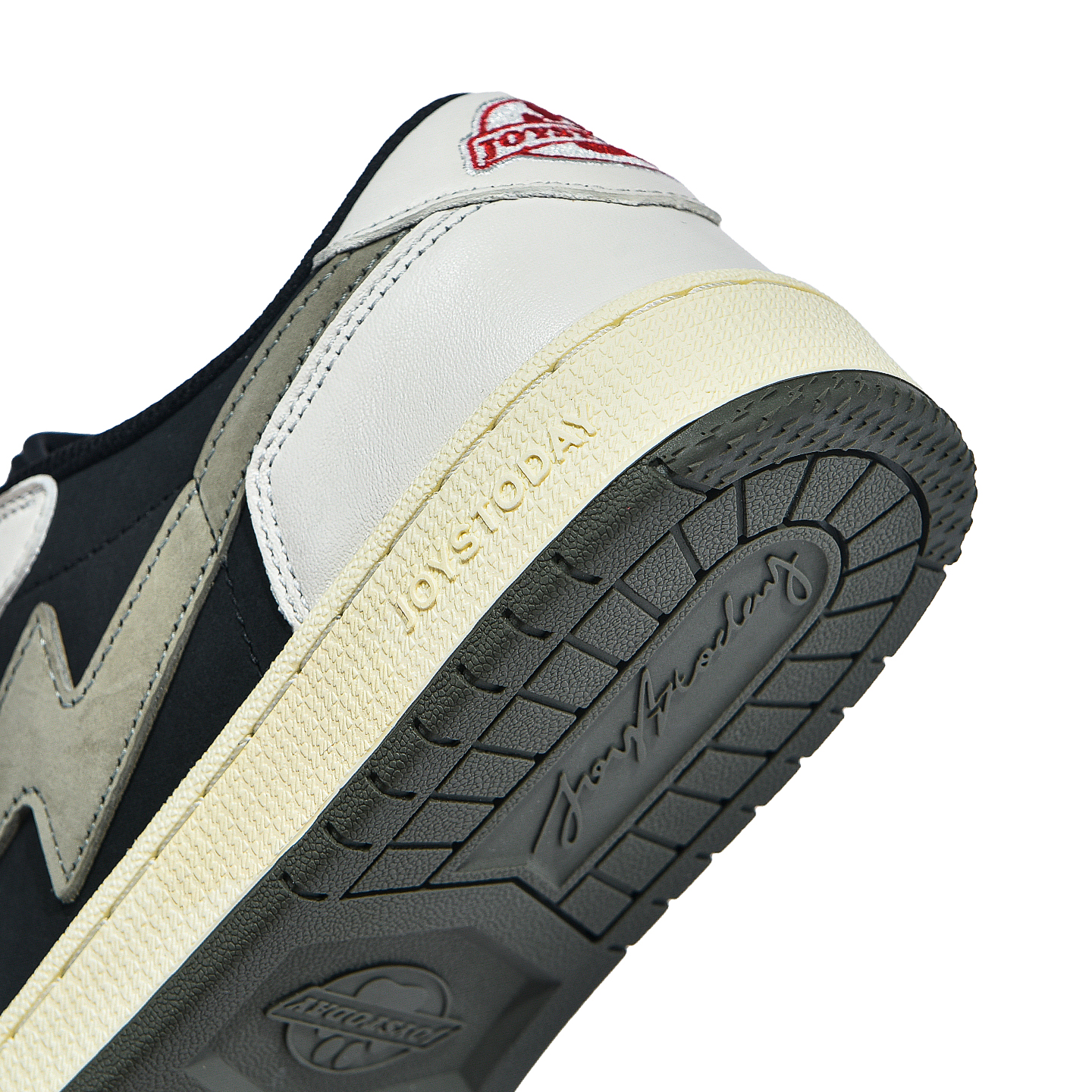 AIR JOYSTODAY Retro Low Top Off White/Olive Green/Black Smooth Leather Sneakers Women