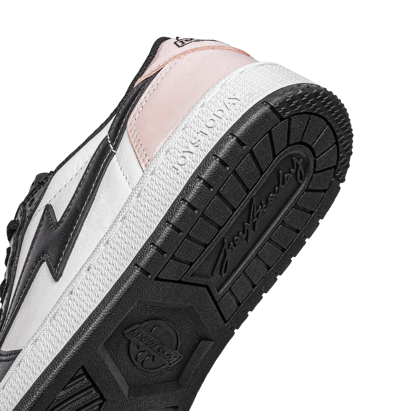 AIR JOYSTODAY Pink Black Lightning AJ1 Style Sneakers Low Top  Men