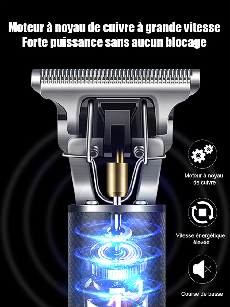 Lames en alliage de titane, coupe rapide en 1 minute, rasage en 3 secondes