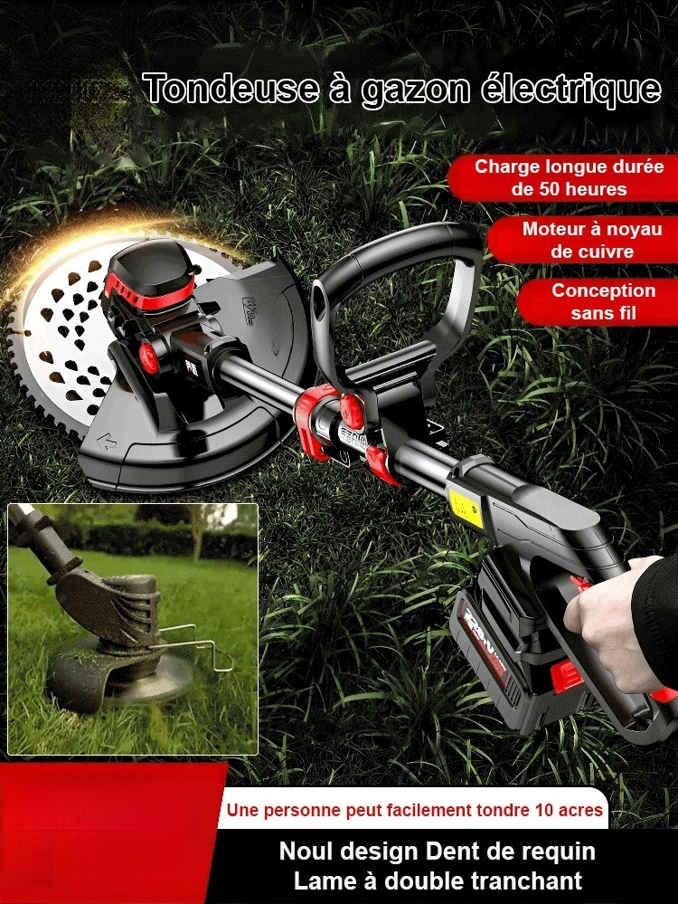 Lithium électrique léger pour jardin et gazon machine