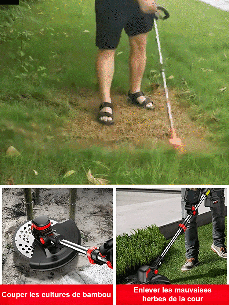 Lithium électrique léger pour jardin et gazon machine