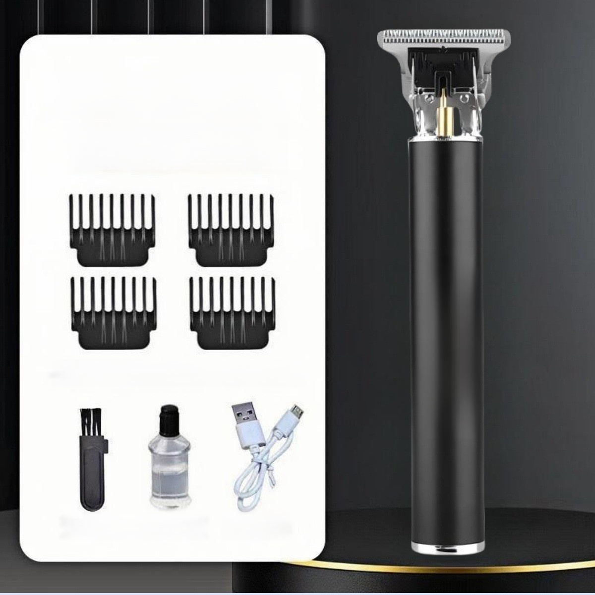 【Silencieux et sans blocage】Tondeuse électrique à huile pour la sculpture des cheveux.