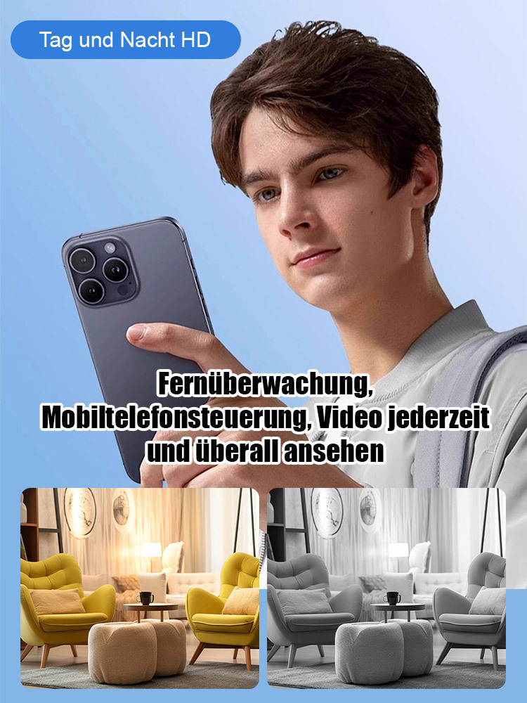 HD-Minikamera ohne tote Winkel