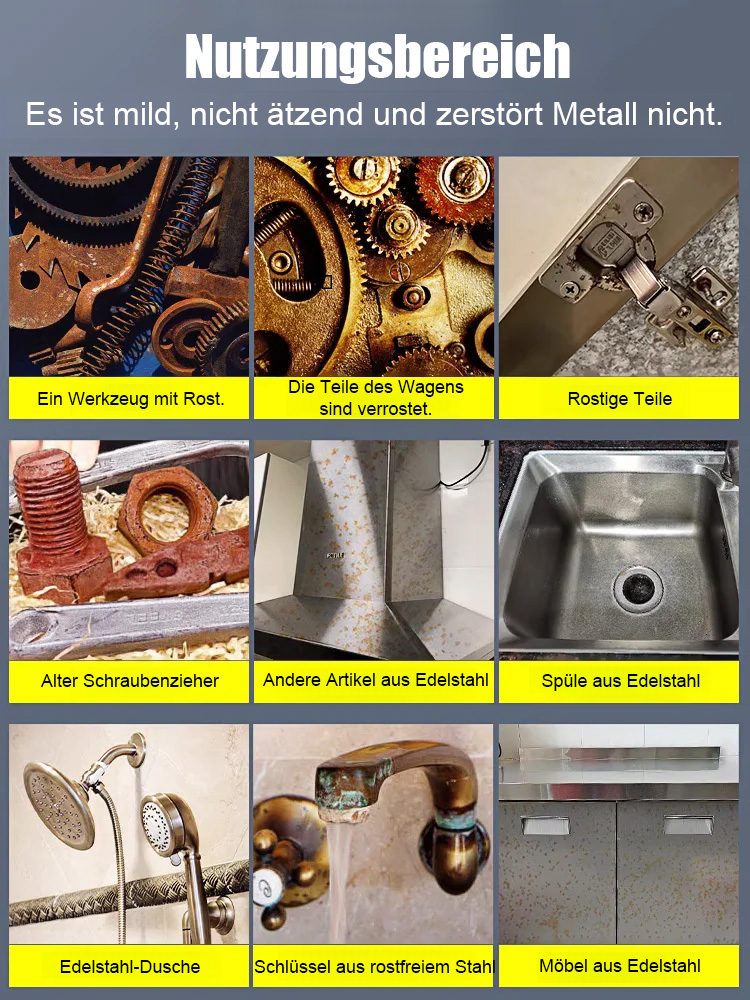 Auto Rostentferner + Reparatur + Politur 3-in-1 Spray🔥 Haben Sie genug von hässlichen Rostflecken an Ihrem Auto? Mit nur einem Sprühstoß verschwindet der Rost in wenigen Minuten. 