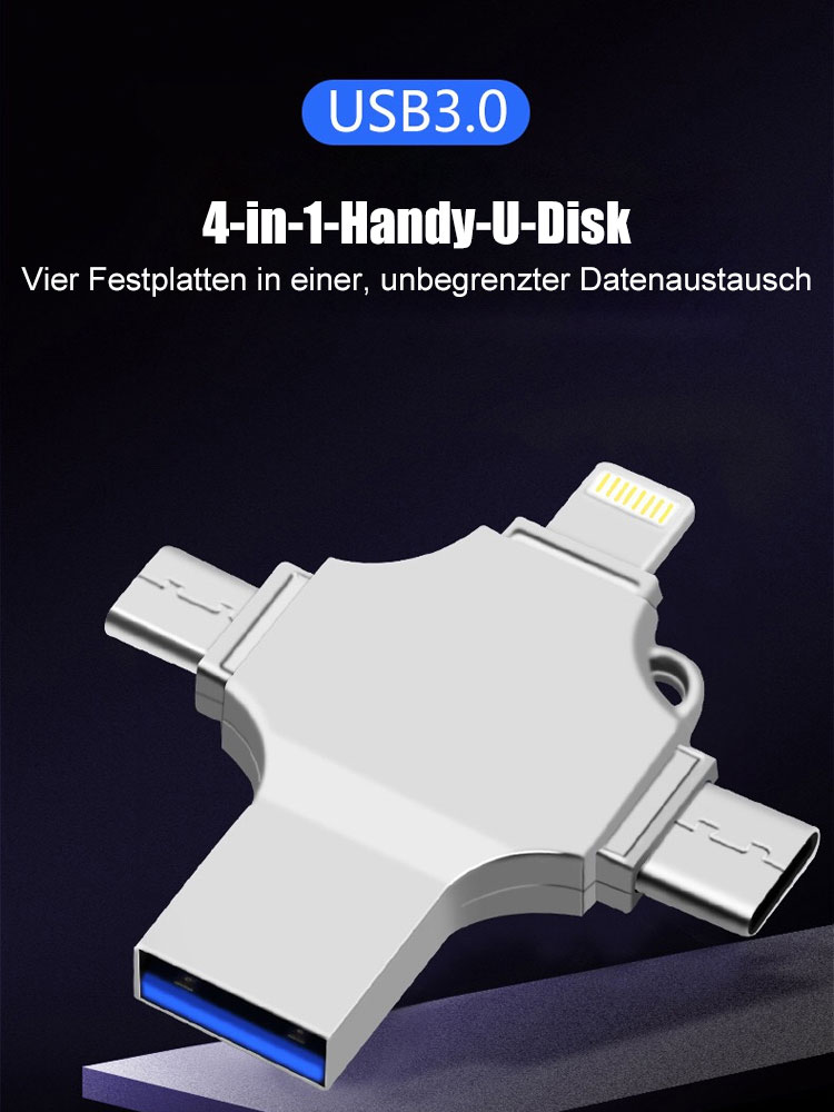 Vier-in-eins-Hochgeschwindigkeits-U-Disk (1 TB)#Lösen Sie das Problem des unzureichenden Speicherplatzes👍