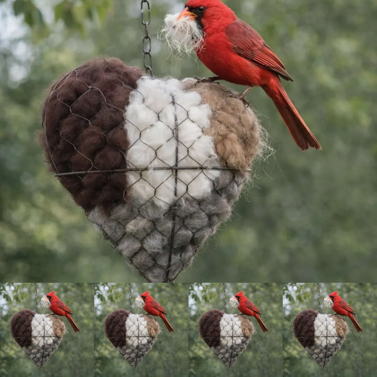 🏆New Year 60% OFF❤️🐦Handmade Alpaca Fiber Bird Nesting Heart