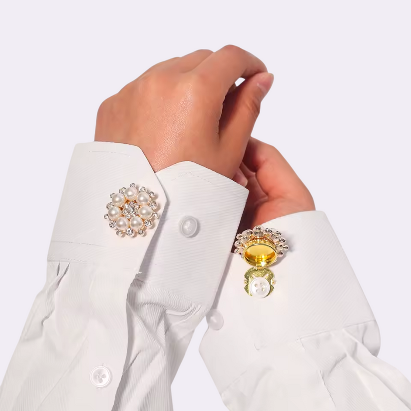 🎄Christmas Hot Sale 49% OFF🎁Floral Button cover - Elevate Your Shirt✨